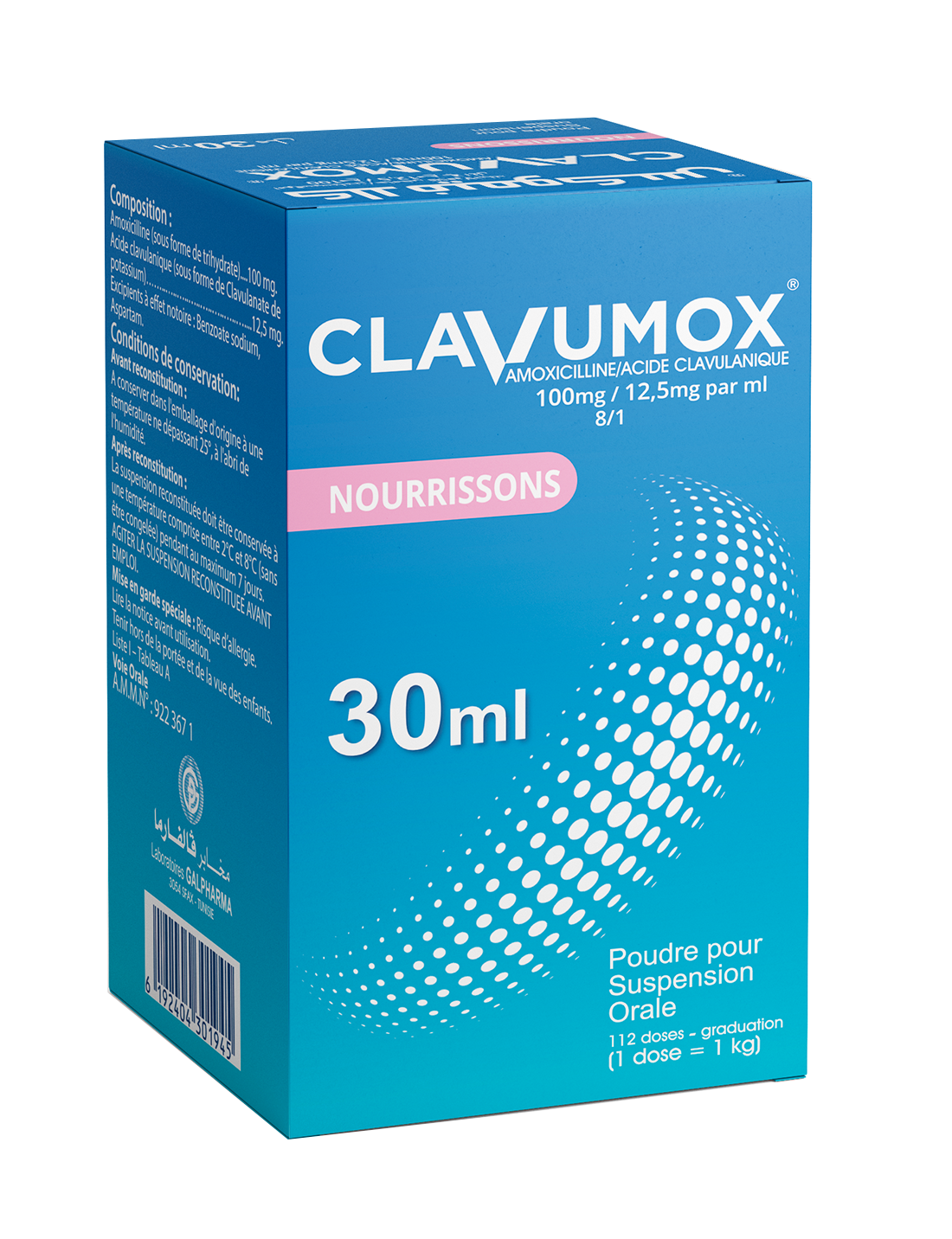 CLAVUMOX 100 mg/12.5 mg/ml